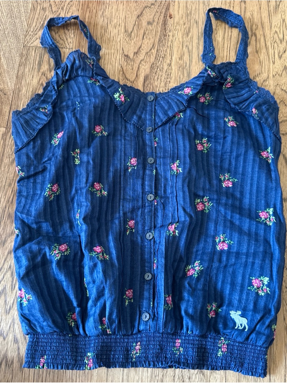 Abercrombie Fitch Floral Button-Front Tank Top S